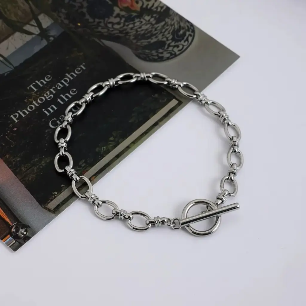 Chain Men Bracelet 316L SS with Toggle Clasp