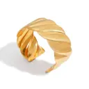 Stackable Chunky Bangle 18K Gold PVD Plated