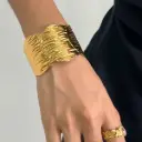 Stackable Chunky Bangle 18K Gold PVD Plated