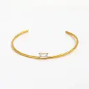 Zircon Open Bracelet 18K Gold PVD Plated