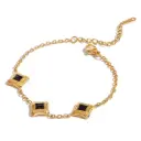 Geometric Enamel Stainless Steel Bracelet 18k Gold Plated
