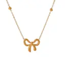 Trending Bow Necklace 18k Gold PVD Plated