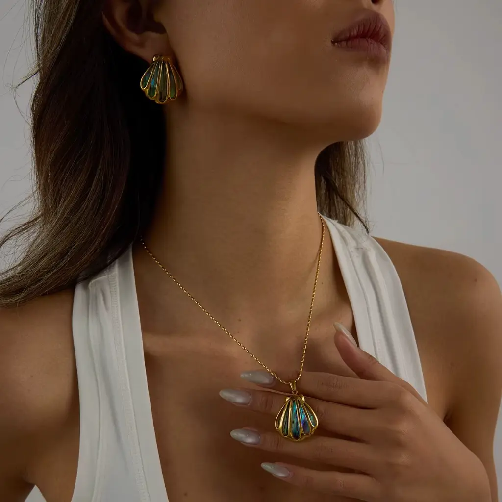 Mermaid Coastal Abalone Shell Necklace