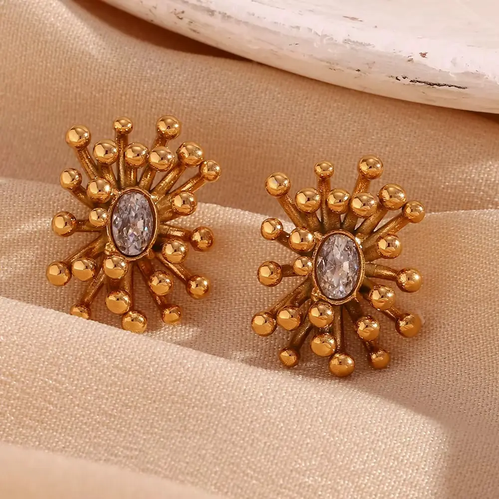 Dandelions Zircon Studs