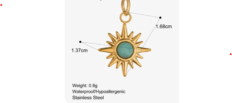 [C0007] Star Gold PVD Plated Charm