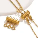Easy Necklace Layering Magnetic Spring Ring Clasp
